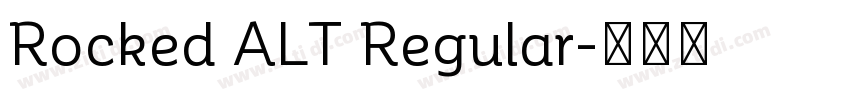Rocked ALT Regular字体转换